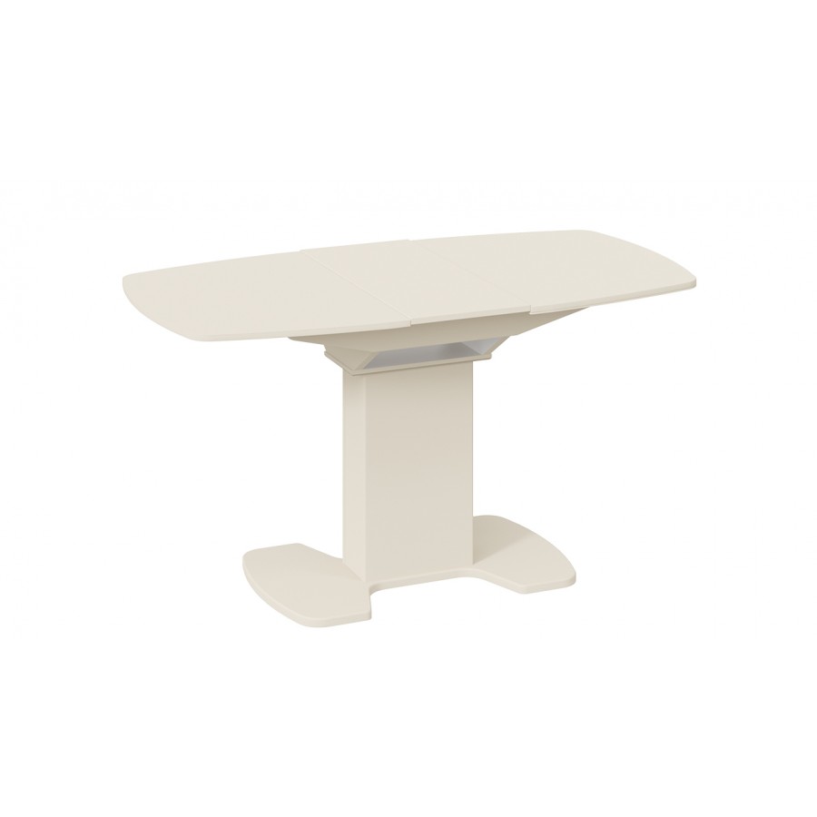 Стол обеденный «Портофино» - СМ(ТД)-105.01.11(1) Бежевое, Стекло бежевое матовое LUX