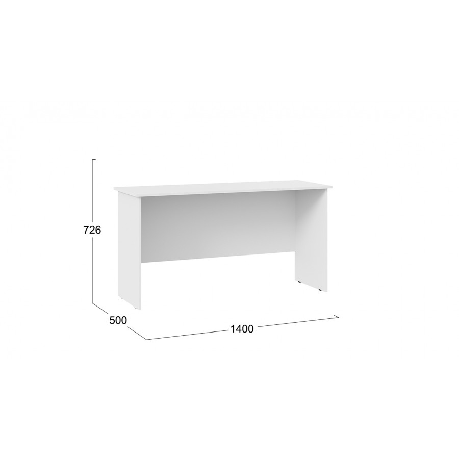 Стол письменный тип 14 (1400) Белый Ясень