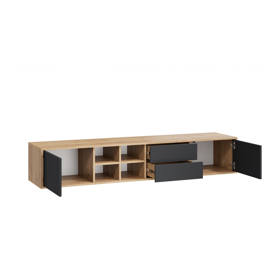 Тумба ТВ тип 5 Дуб крафт золотой/Антрацит