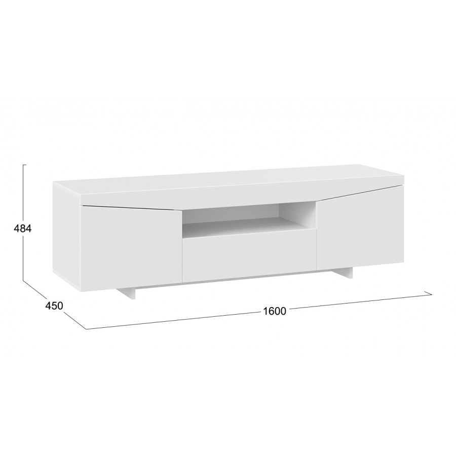 Тумба ТВ тип 1 Белый Ясень