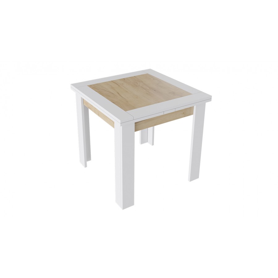 Стол раздвижной «Хьюстон» тип 3 Белый, Дуб Крафт золотой