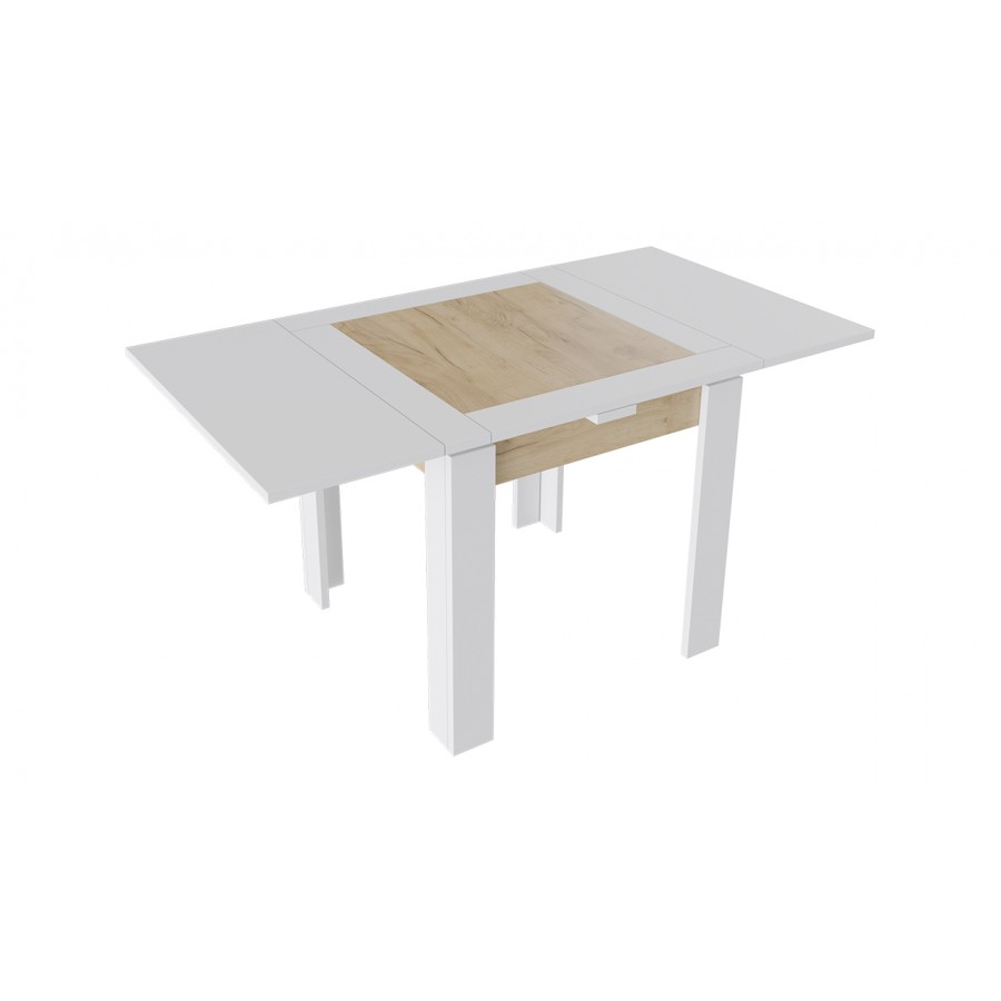 Стол раздвижной «Хьюстон» тип 3 Белый, Дуб Крафт золотой
