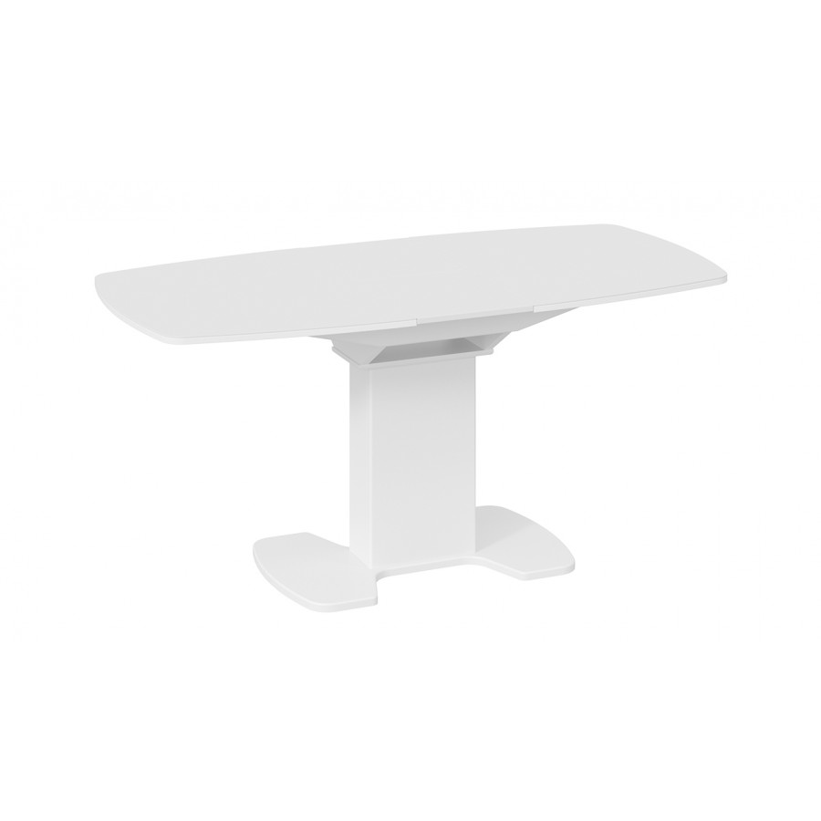 Стол обеденный «Портофино» - СМ(ТД)-105.02.11(1) Белый глянец, Стекло белое