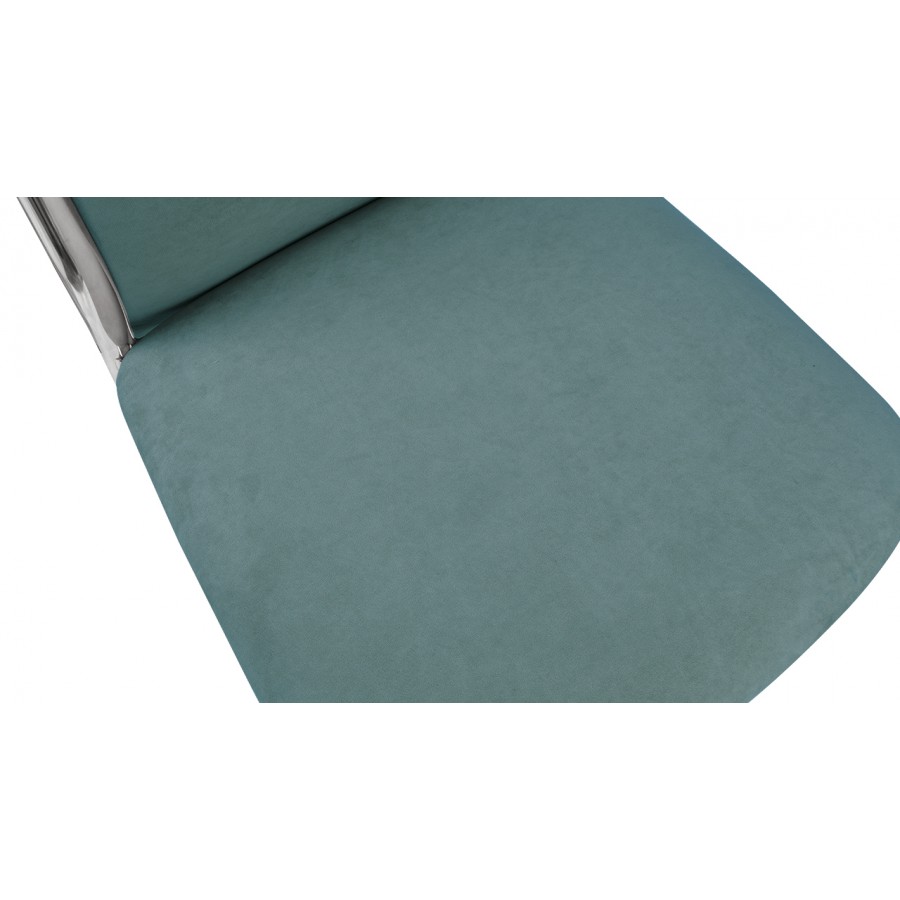 Стул «Комфорт-М» - СРП-048 Гранд Каркас Хром, Велюр DREAM Mint (бирюзовый)