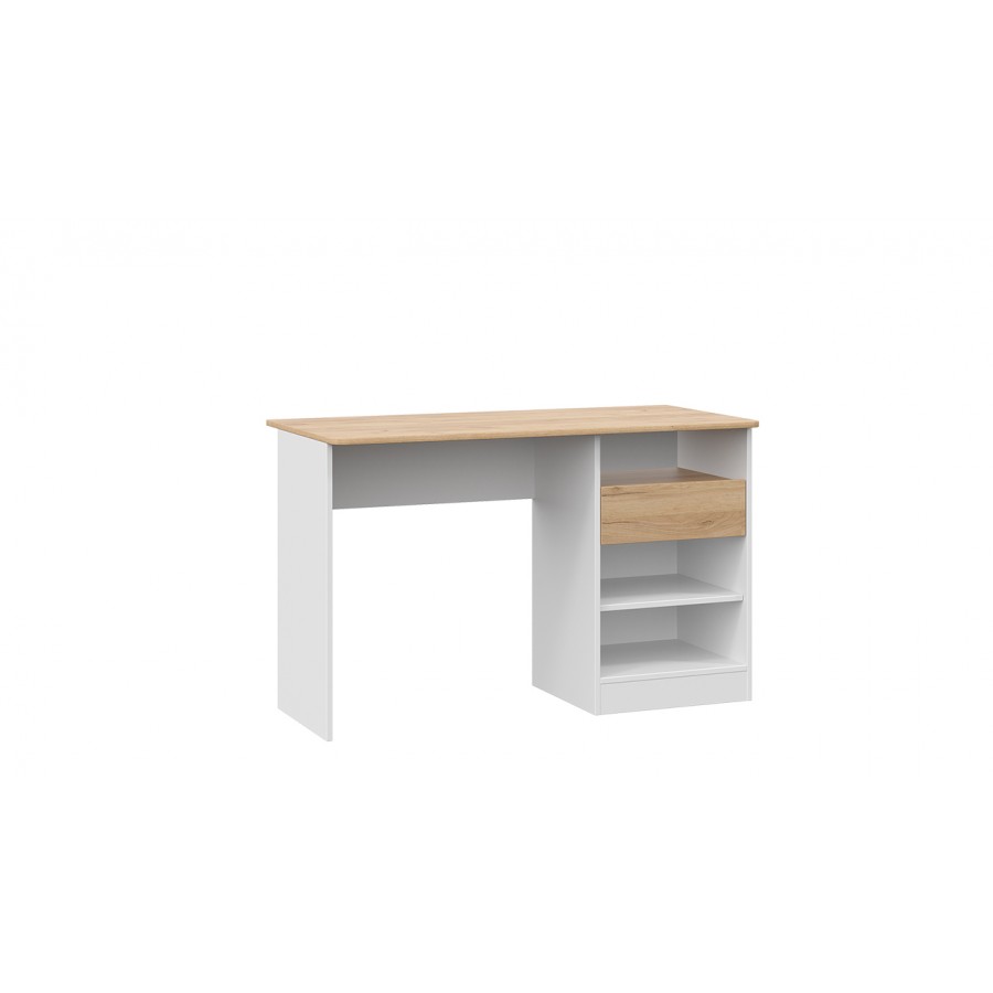 Стол письменный «Чарли» Тип 1 - 400.003.000 Белый, Дуб Крафт золотой, Ателье темный