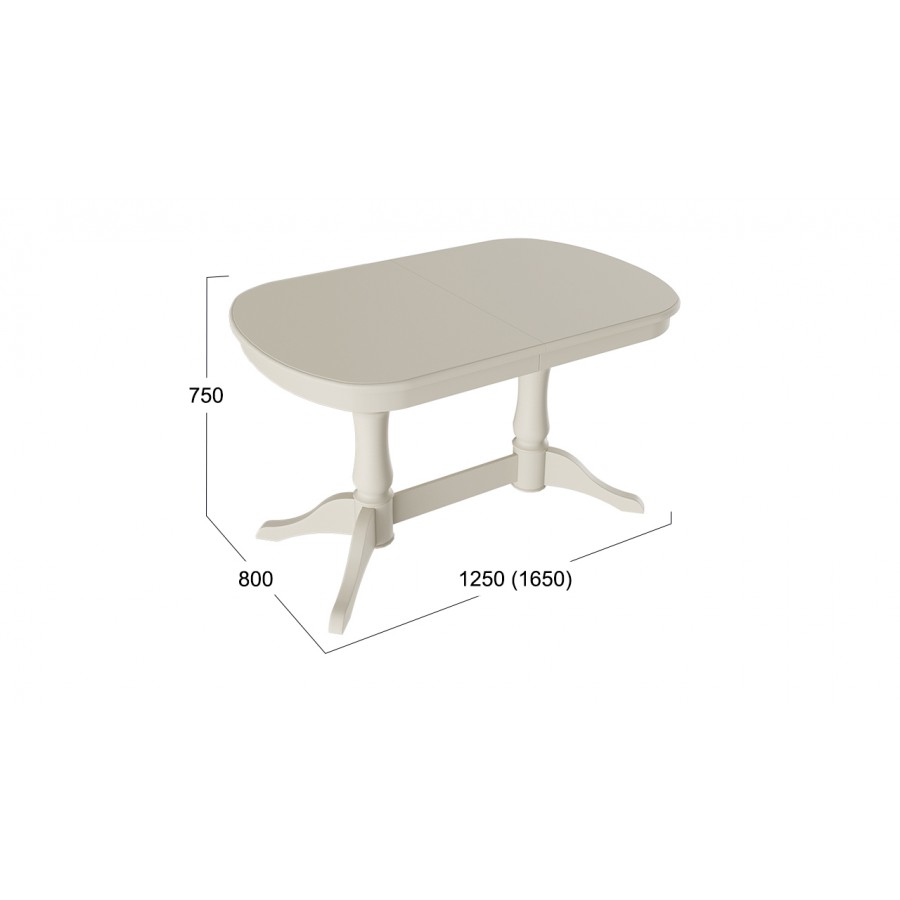 Стол «Валенсия» - S-182 Слоновая кость