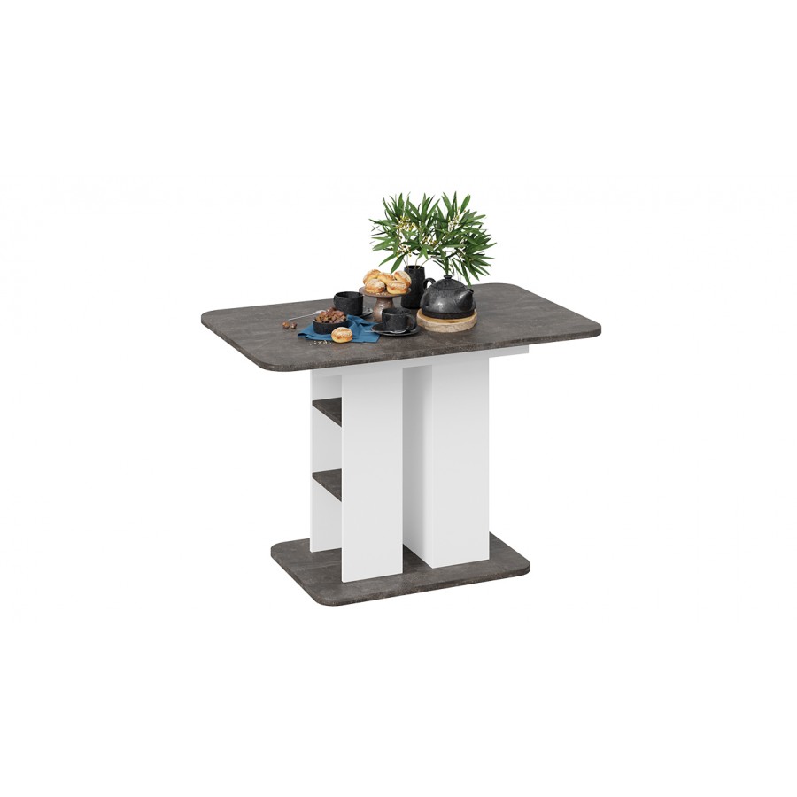 Стол обеденный «Мюнхен» Тип 2 Белый Ясень, Ателье темный