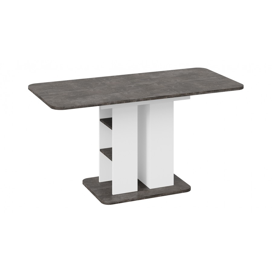 Стол обеденный «Мюнхен» Тип 2 Белый Ясень, Ателье темный