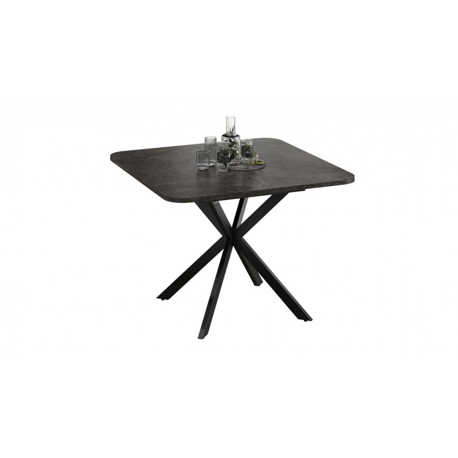 Стол обеденный раздвижной «Лиссабон» Тип 1 Черный муар, Ателье темный