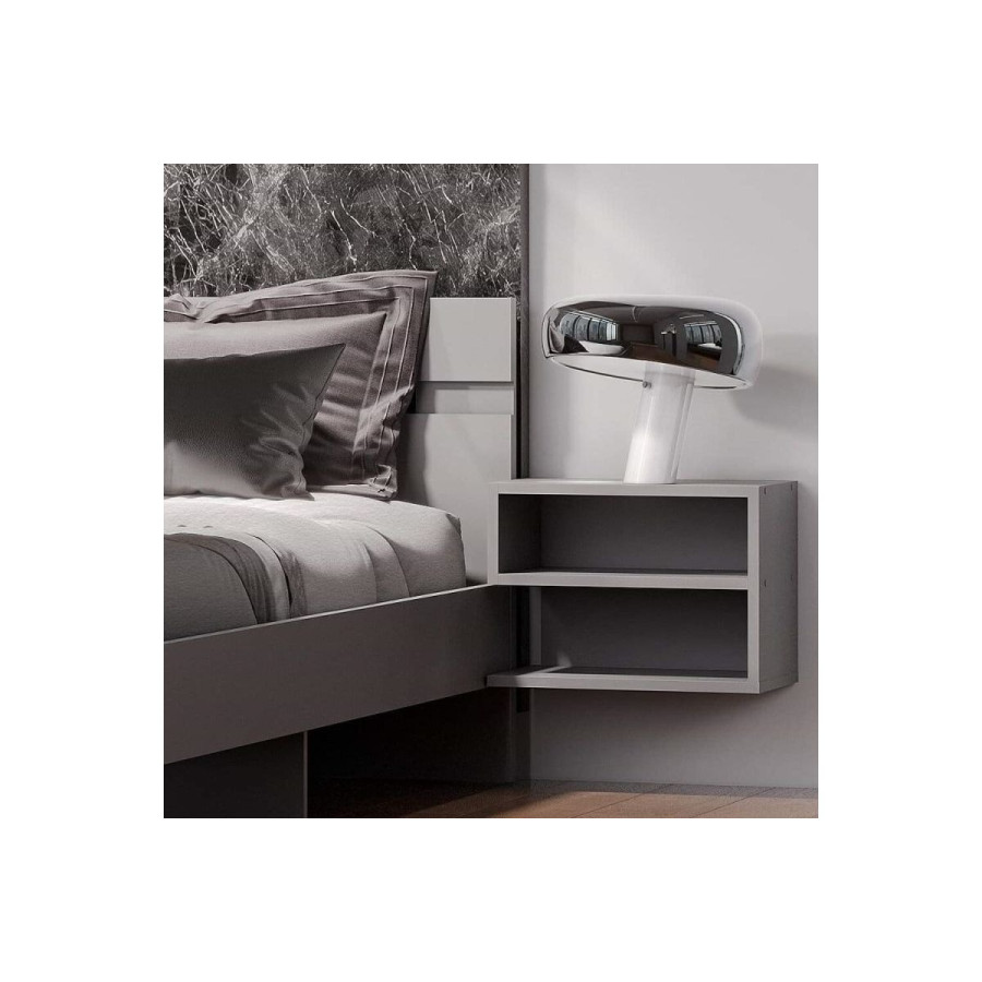 Тумба прикроватная "Энни" Графит cерый