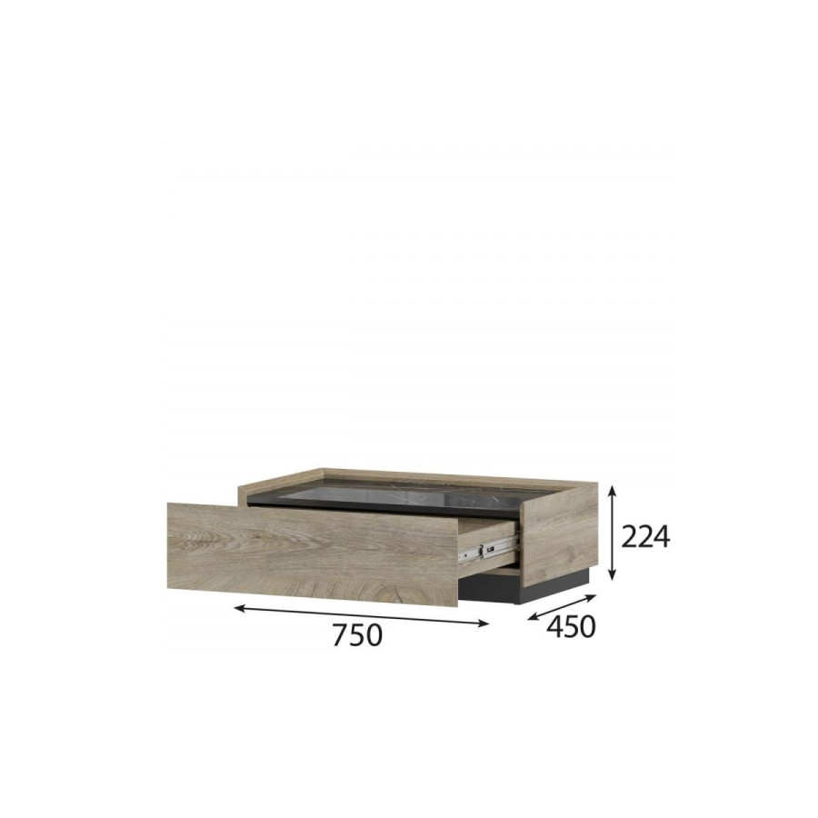 Тумба универсальная 750/200 "Этна" Дуб Эндгрей