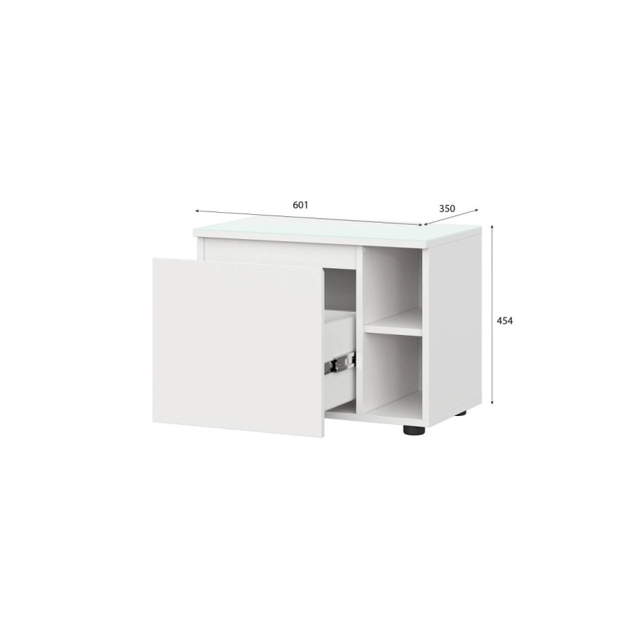 Тумба прикроватная "Одри" Белый