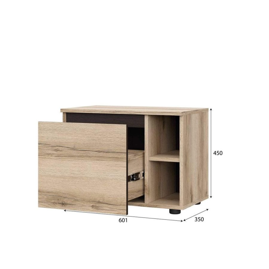 Тумба прикроватная "Берген" Дуб Венге, Дуб Делано