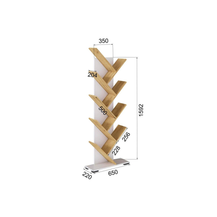 Стеллаж СТМ-4 Белый с тиснением