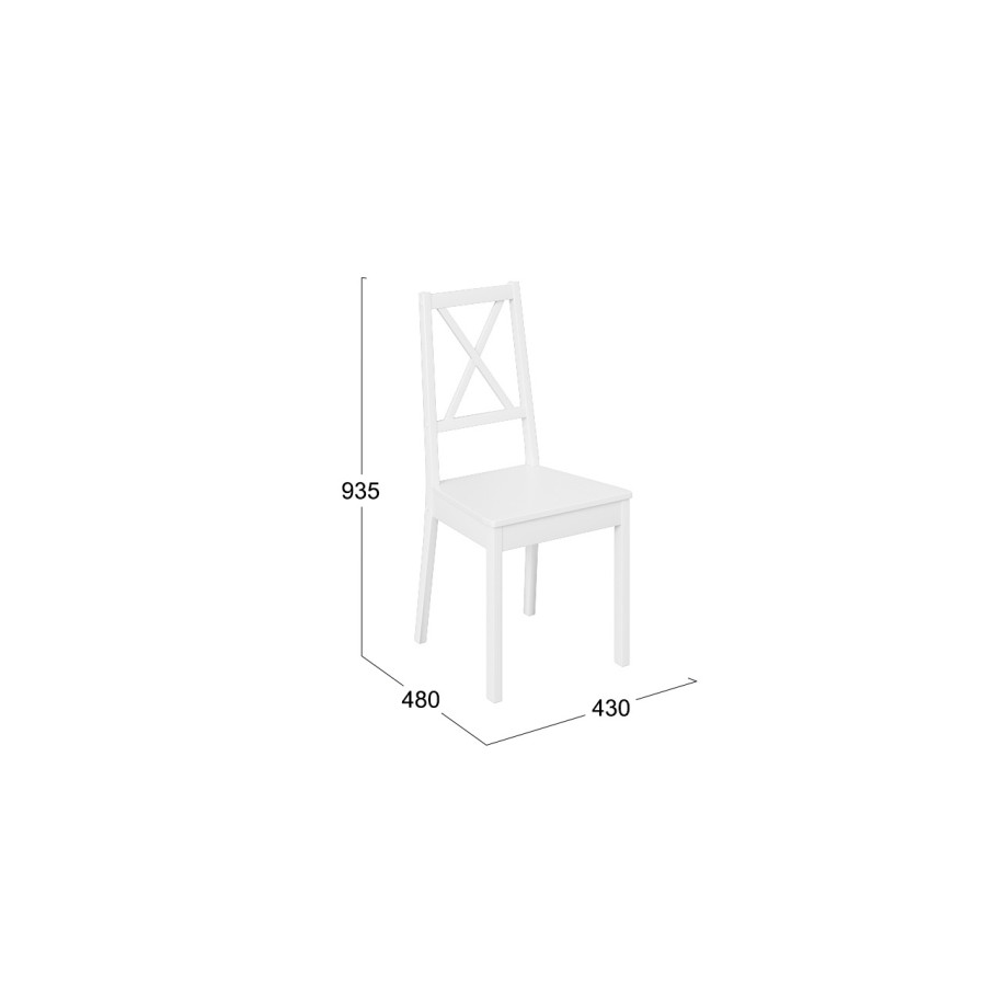 Стул «Ника» Тип 3 - Б-5213 Белый матовый