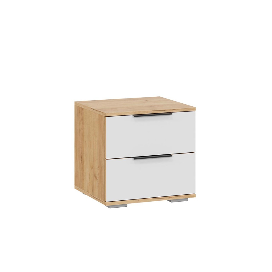 Тумба прикроватная «Джоли» - 405.002.000 Дуб Крафт золотой, Белый матовый