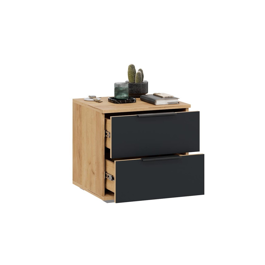 Тумба прикроватная «Джоли» - 405.002.000 Дуб Крафт золотой, Графит матовый